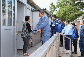 Japan PM visits flood-hit central Japan city