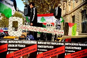 Demonstration In Support Of Lebanon And Palestine - Paris