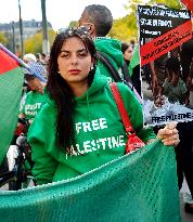 Demonstration In Support Of Lebanon And Palestine - Paris