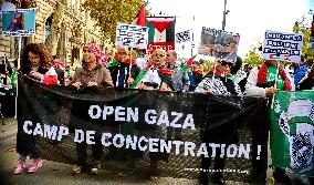 Demonstration In Support Of Lebanon And Palestine - Paris