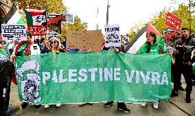 Demonstration In Support Of Lebanon And Palestine - Paris