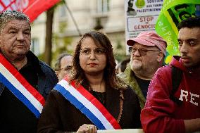 Demonstration In Support Of Lebanon And Palestine - Paris