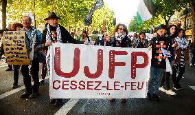 Demonstration In Support Of Lebanon And Palestine - Paris