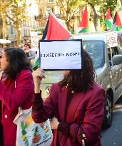 Demonstration In Support Of Lebanon And Palestine - Paris