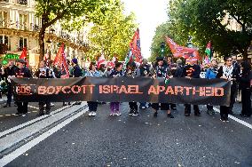 Demonstration In Support Of Lebanon And Palestine - Paris