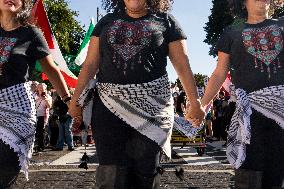 Pro-Palestinian Rally Near The White House, Washington DC, USA