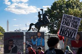 Pro-Palestinian Rally Near The White House, Washington DC, USA