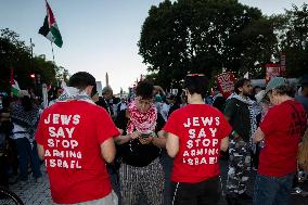 Pro-Palestinian Rally Near The White House, Washington DC, USA