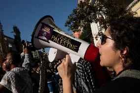 Pro-Palestinian Rally Near The White House, Washington DC, USA