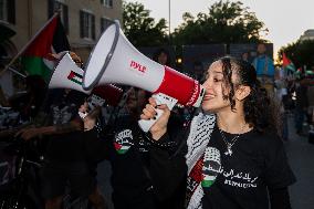 Pro-Palestinian Rally Near The White House, Washington DC, USA