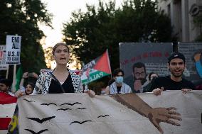 Pro-Palestinian Rally Near The White House, Washington DC, USA