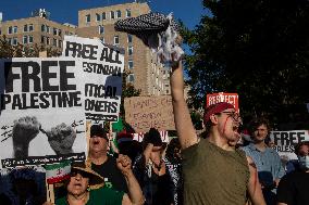 Pro-Palestinian Rally Near The White House, Washington DC, USA