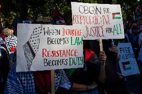 Pro-Palestinian Rally Near The White House, Washington DC, USA