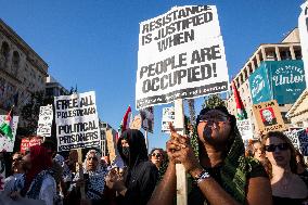 Pro-Palestinian Rally Near The White House, Washington DC, USA