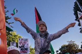 Pro-Palestinian Rally Near The White House, Washington DC, USA