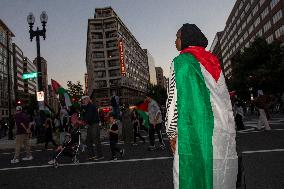 Pro-Palestinian Rally Near The White House, Washington DC, USA