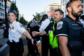 Pro-Palestinian Rally Near The White House, Washington DC, USA