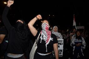 Pro-Palestinian Rally Near The White House, Washington DC, USA