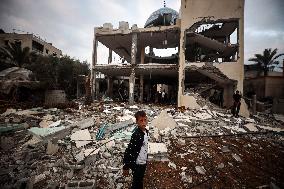 Aftermath of Israeli Airstrike In Gaza, Palestine