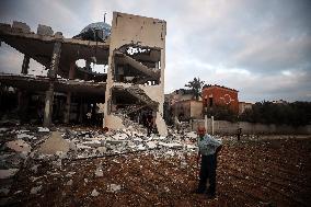 Aftermath of Israeli Airstrike In Gaza, Palestine