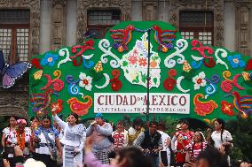 Baton Comand Ceremony For Clara Brugada As Mexico City Head Of Government