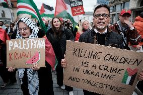 Pro Palestine Rally In Warsaw, Poland