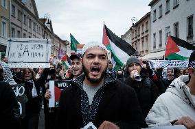 Pro Palestine Rally In Warsaw, Poland