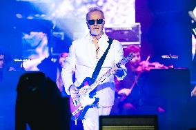 Umberto Tozzi Performs During The L'ultima Notte Rosa The Final Tour In Milan