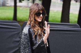 Celebrity Arrivals At Gucci Fashion Show During The Milan Women's Fashion Week Spring/Summer 2025 In Milan