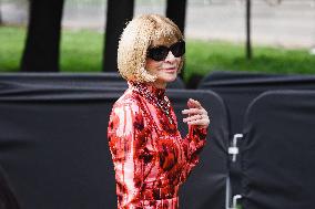 Celebrity Arrivals At Gucci Fashion Show During The Milan Women's Fashion Week Spring/Summer 2025 In Milan