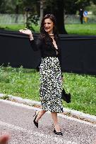 Celebrity Arrivals At Gucci Fashion Show During The Milan Women's Fashion Week Spring/Summer 2025 In Milan