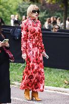 Celebrity Arrivals At Gucci Fashion Show During The Milan Women's Fashion Week Spring/Summer 2025 In Milan