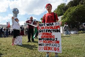 Demonstration In Solidarity With Palestine After One Year Of Israeli Military Invasion