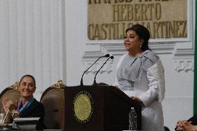 Clara Brugada Takes Office As Head Of Government Of Mexico City