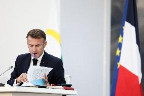 Closing of the 19th Francophonie Summit at the Grand Palais - Paris