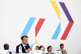 Closing of the 19th Francophonie Summit at the Grand Palais - Paris