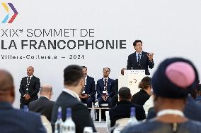 Closing of the 19th Francophonie Summit at the Grand Palais - Paris