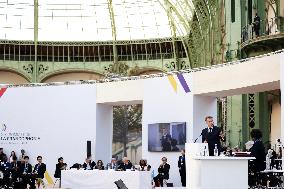 Closing of the 19th Francophonie Summit at the Grand Palais - Paris