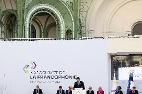 Closing of the 19th Francophonie Summit at the Grand Palais - Paris