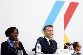 Closing of the 19th Francophonie Summit at the Grand Palais - Paris