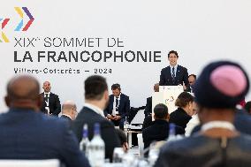 Closing of the 19th Francophonie Summit at the Grand Palais - Paris