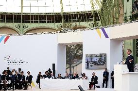 Closing of the 19th Francophonie Summit at the Grand Palais - Paris