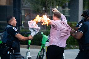 Pro-Gaza protester attempts self-immolation outside White House - DC