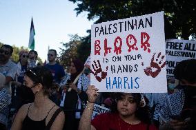 Pro-Palestinian Protest Marks 1St Year Of Gaza War Outside White House - DC