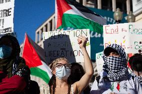 Pro-Palestinian Protest Marks 1St Year Of Gaza War Outside White House - DC