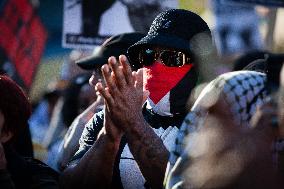 Pro-Palestinian Protest Marks 1St Year Of Gaza War Outside White House - DC