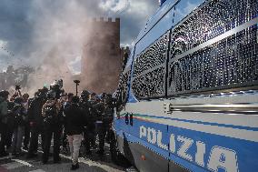 Pro-Palestinian Protest Marks 1st Year Of Gaza War - Rome