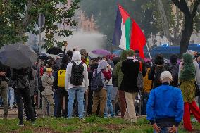 Pro-Palestinian Protest Marks 1st Year Of Gaza War - Rome