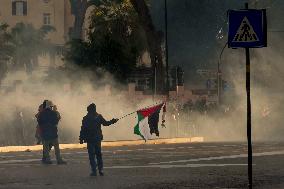 Pro-Palestinian Protest Marks 1st Year Of Gaza War - Rome