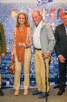 King Juan Carlos and Infanta Elena at the Xacobeo Trophy award ceremony